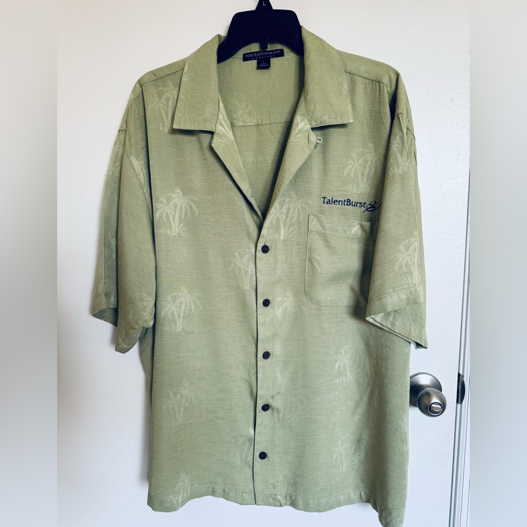 Port Authority Signature Pistachio Short Sleeve ButtonUp Shirt L